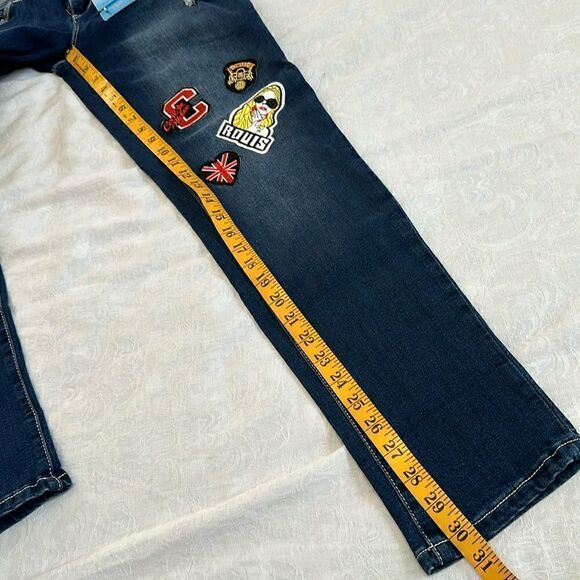 YMI Ankle Jeans Skinny Stretch Size 11 Midrise P730780 Patches - Picture 8 of 13